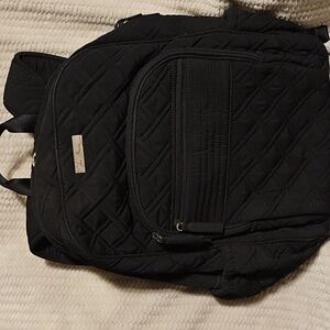Vera Bradley Black Quilted Backpack